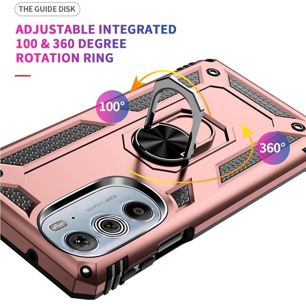 NWT Moto Edge 30 Plus 2022 Case with screen protector, rose gold - Picture 5 of 7